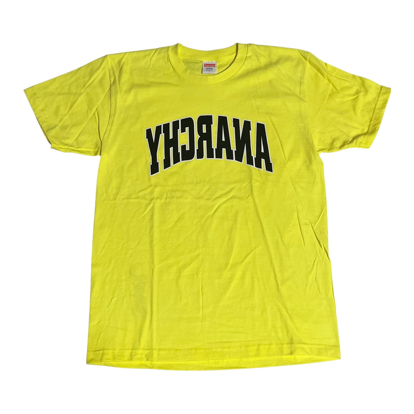 Supreme Anarchy T Shirt - Neon Yellow (Large)