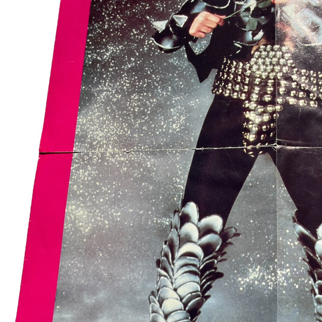 VINTAGE 1979 Gene Simmons KISS Scholastic Magazine Poster (16x21)