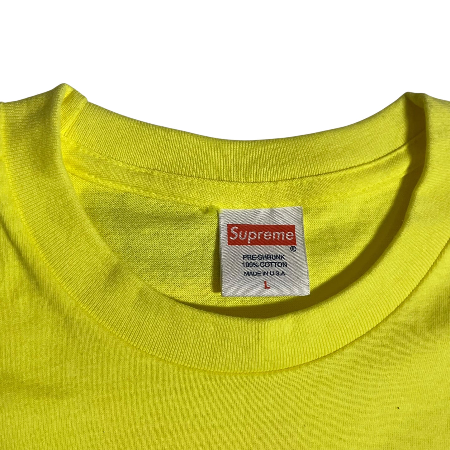 Supreme Anarchy T Shirt - Neon Yellow (Large)