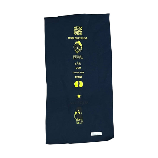 Supreme Menace Test Print Fabric Swatch (Navy / Left )