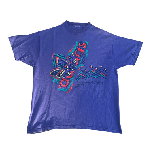 VINTAGE Adidas Retro Colors T Shirt (Large)