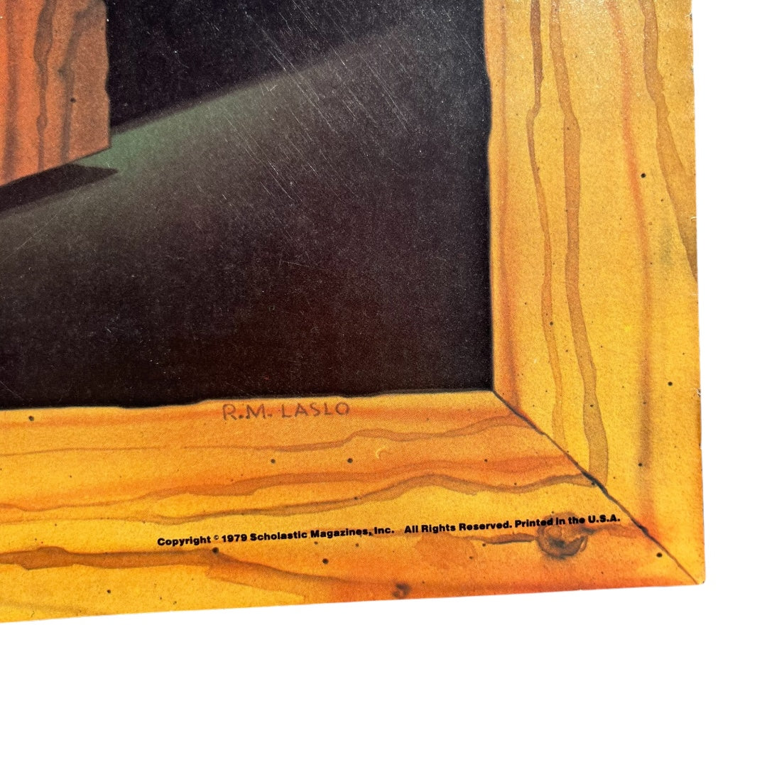 VINTAGE 1979 Bananas Magazine Claw Monster Poster (16x21)