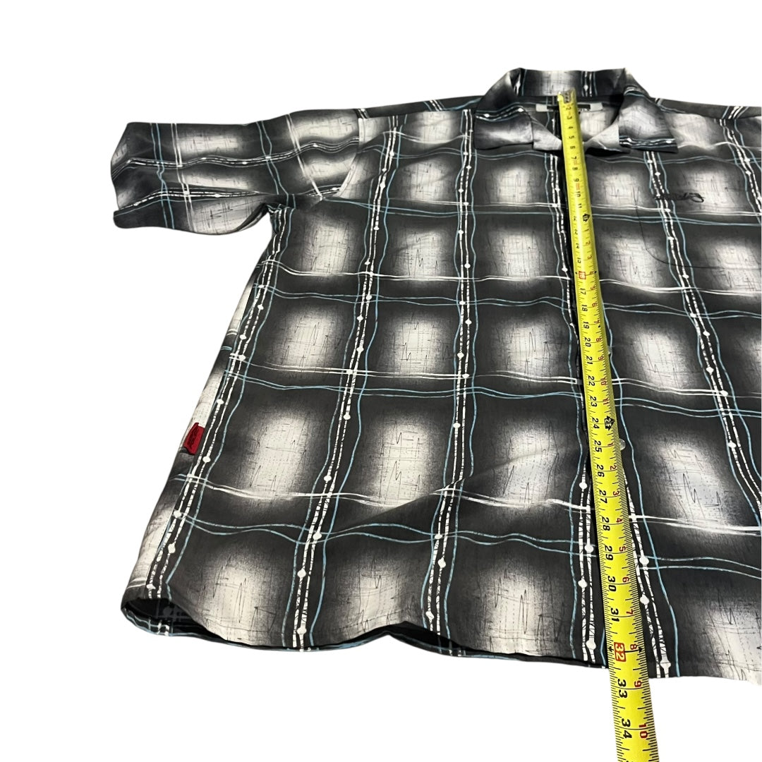 VINTAGE South Pole Shadow Plaid Button Up Shirt (XL)