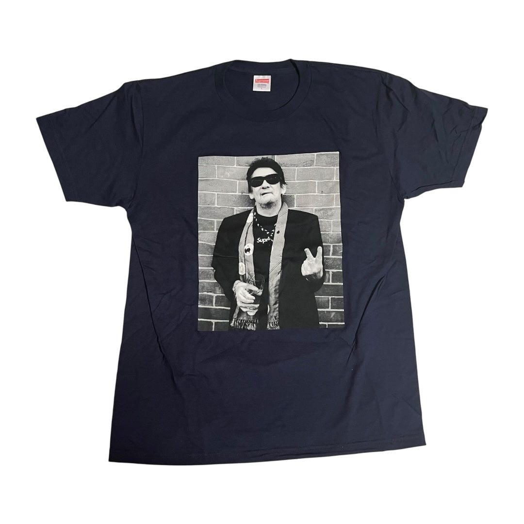 Supreme x Shane MacGowan Portrait T Shirt - Navy (Large)
