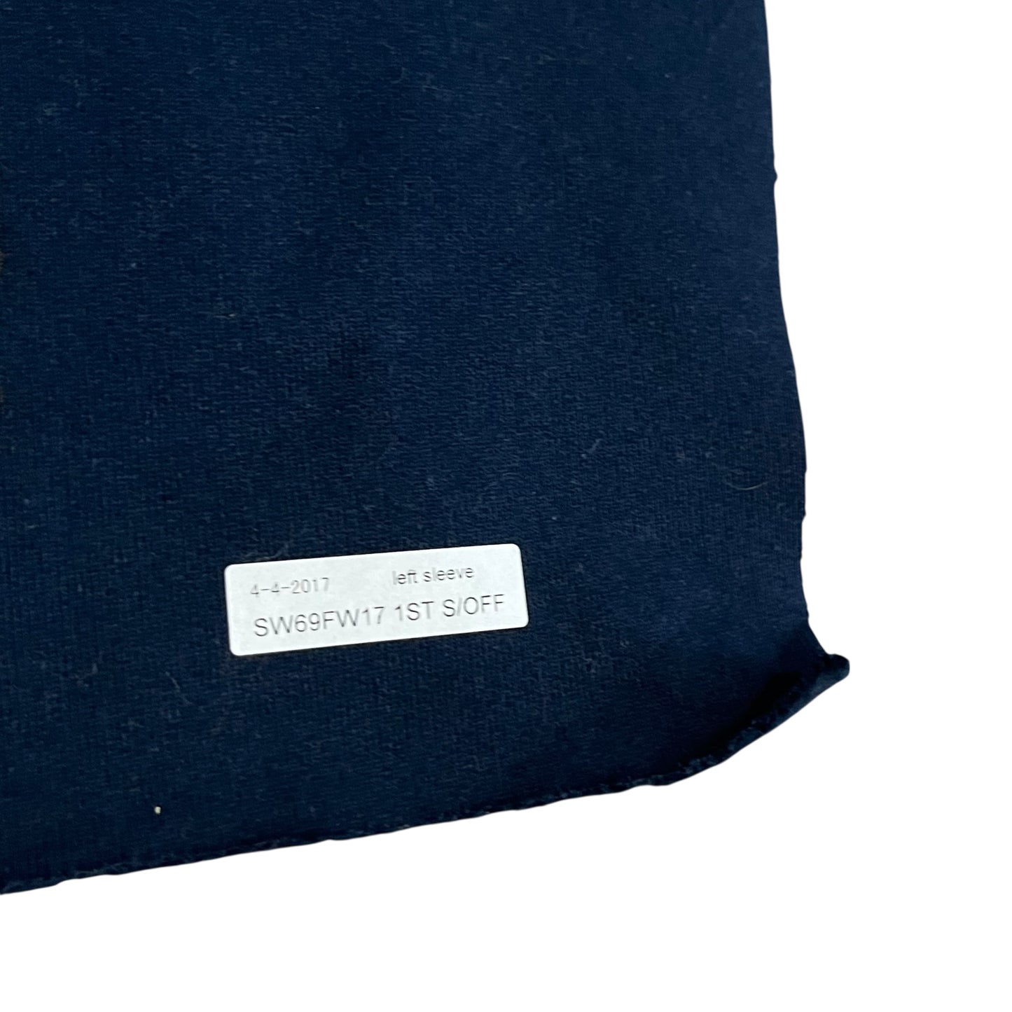 Supreme Menace Test Print Fabric Swatch (Navy / Left )