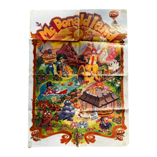 VINTAGE 1970s McDonald's McDonaldLand Poster (17x25)
