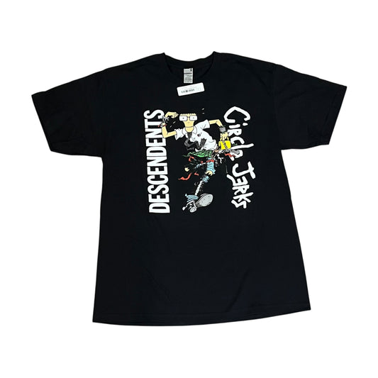 Circle Jerks x Decendents Concert Tour T Shirt - Black (Large)