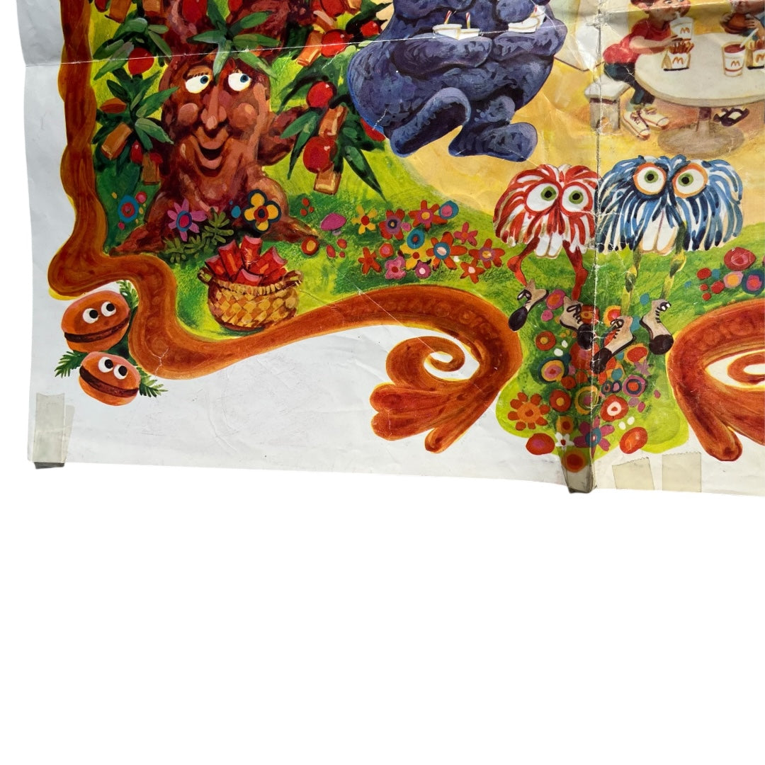 VINTAGE 1970s McDonald's McDonaldLand Poster (17x25)