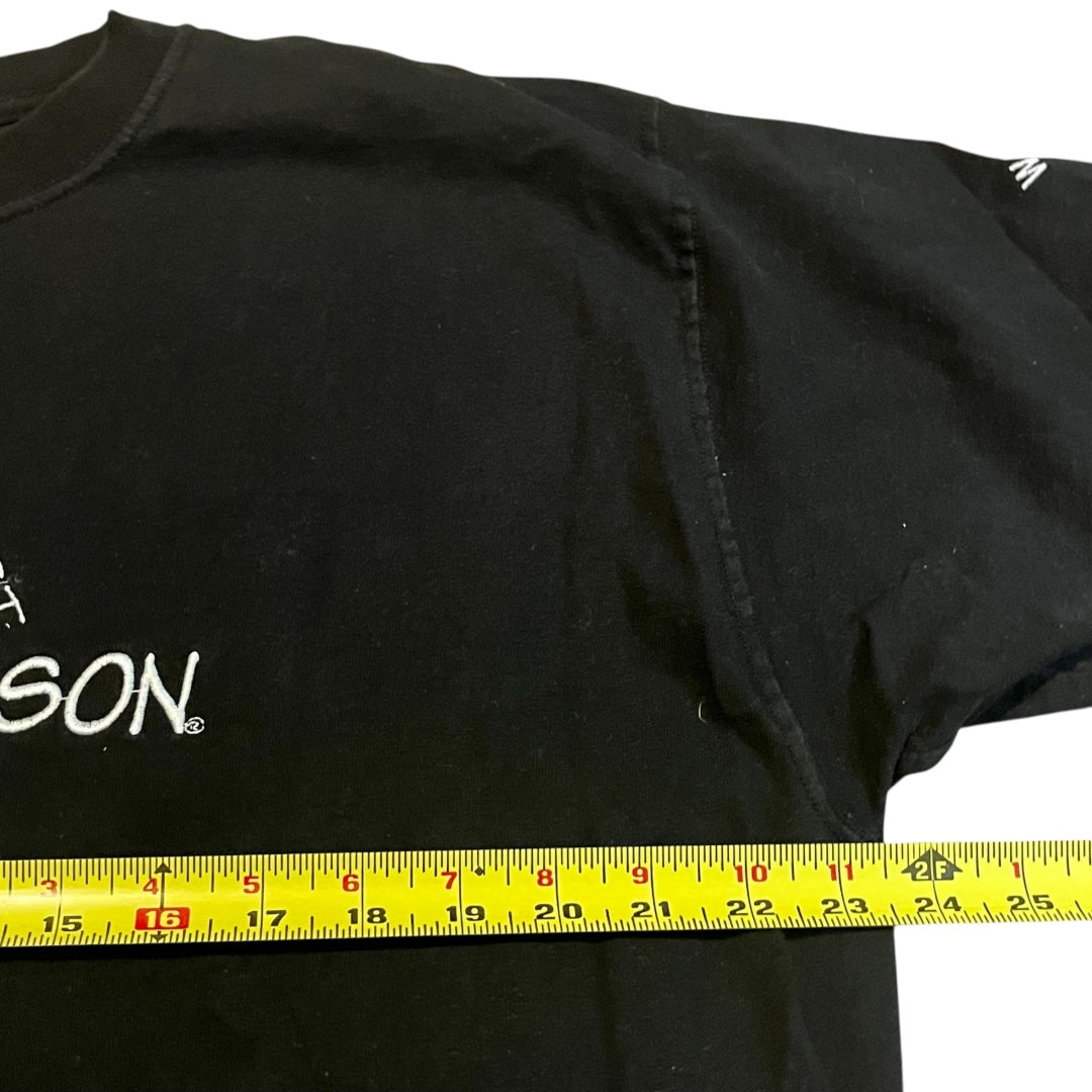 VINTAGE Harley Davidson Embroidered Logo T Shirt (Large)