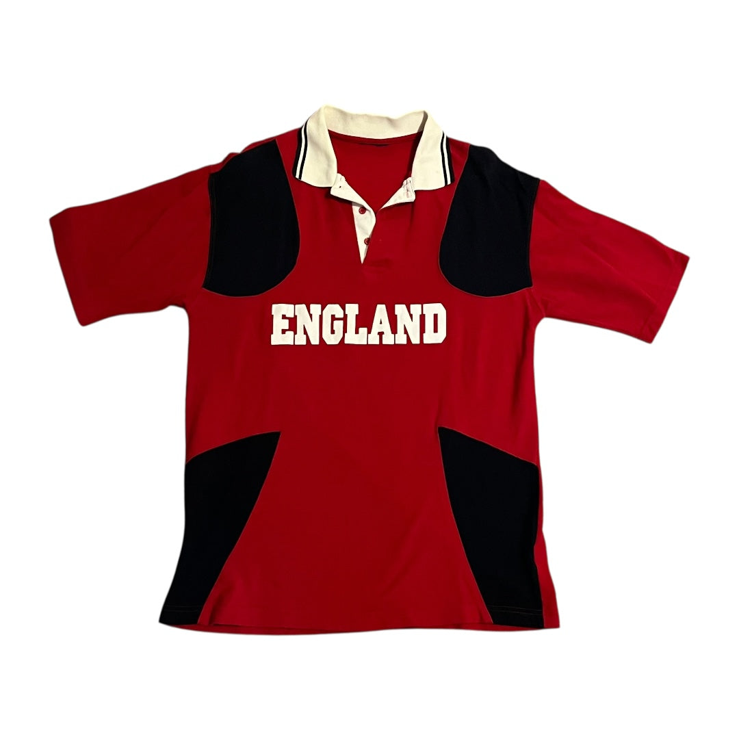 VINTAGE England Union Jack Flag Rugby Shirt (Large)