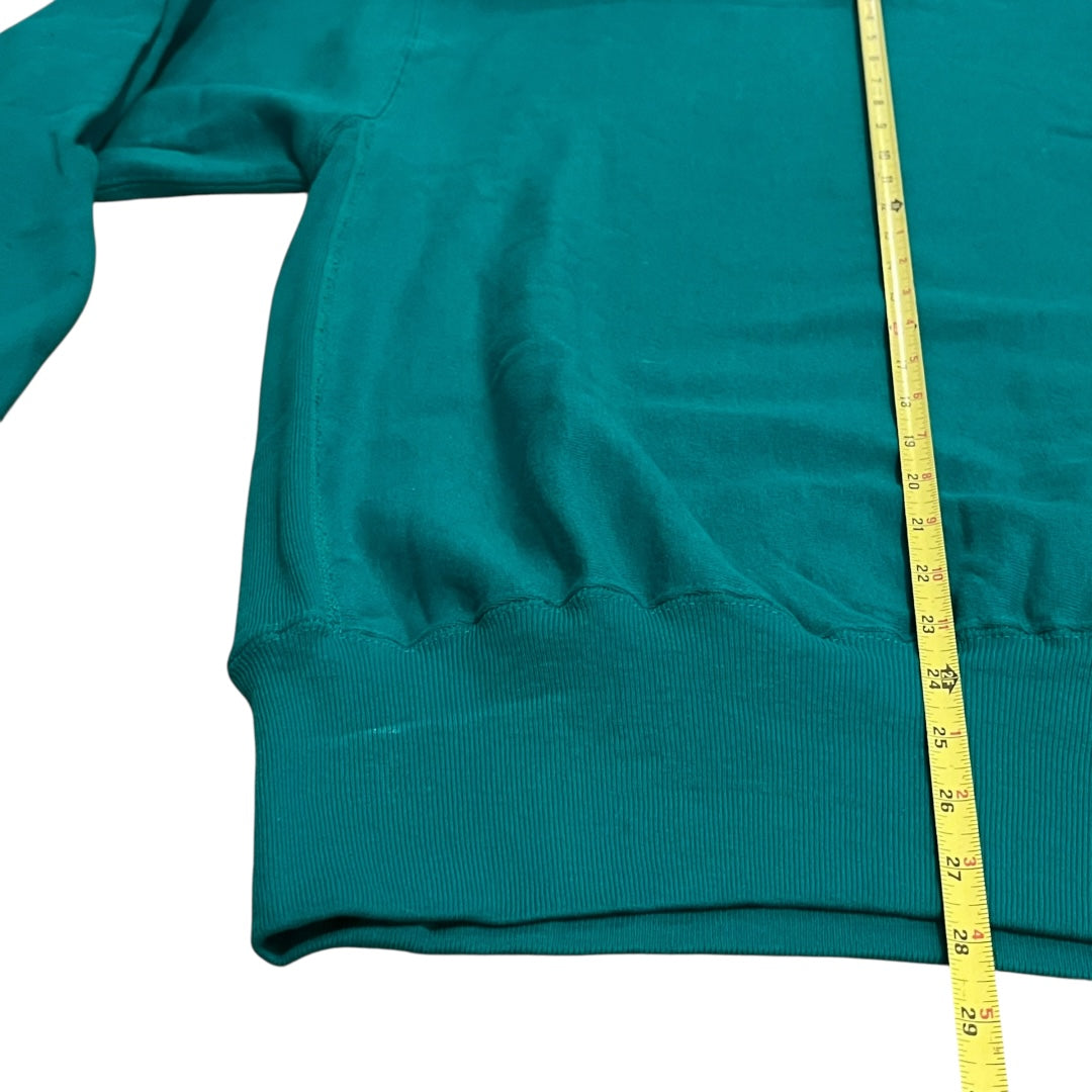 VINTAGE 1990s Champion Reverse Weave Logo Sweatshirt - Teal (XL)