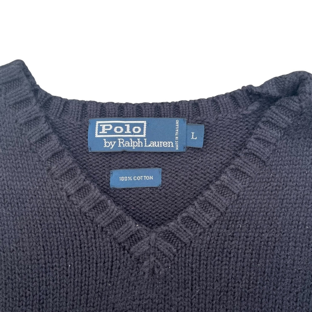 VINTAGE Polo Ralph Lauren Knit Golfer Vest (Large)