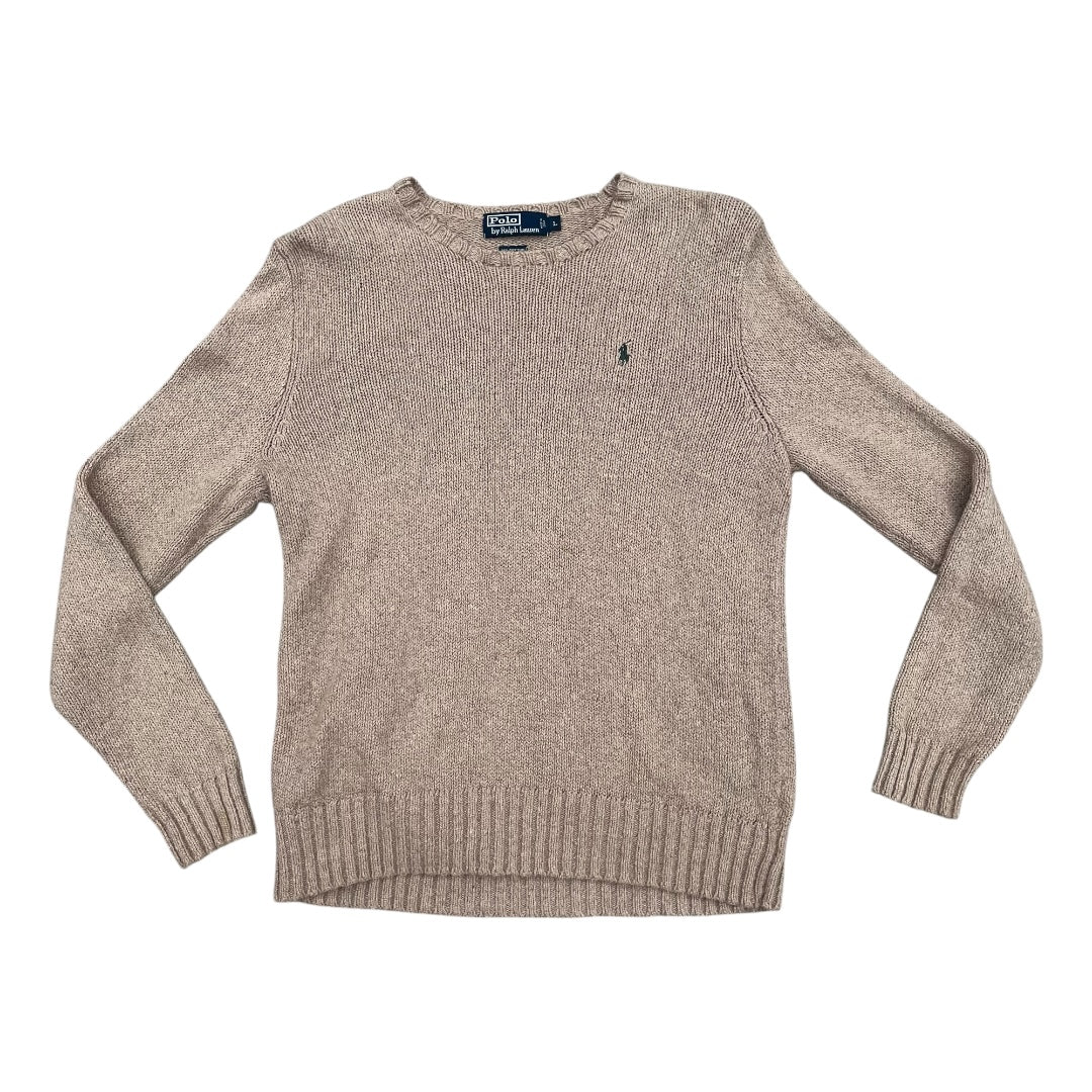 VINTAGE Polo Ralph Lauren Linen Knit Crewneck Sweater (Large)