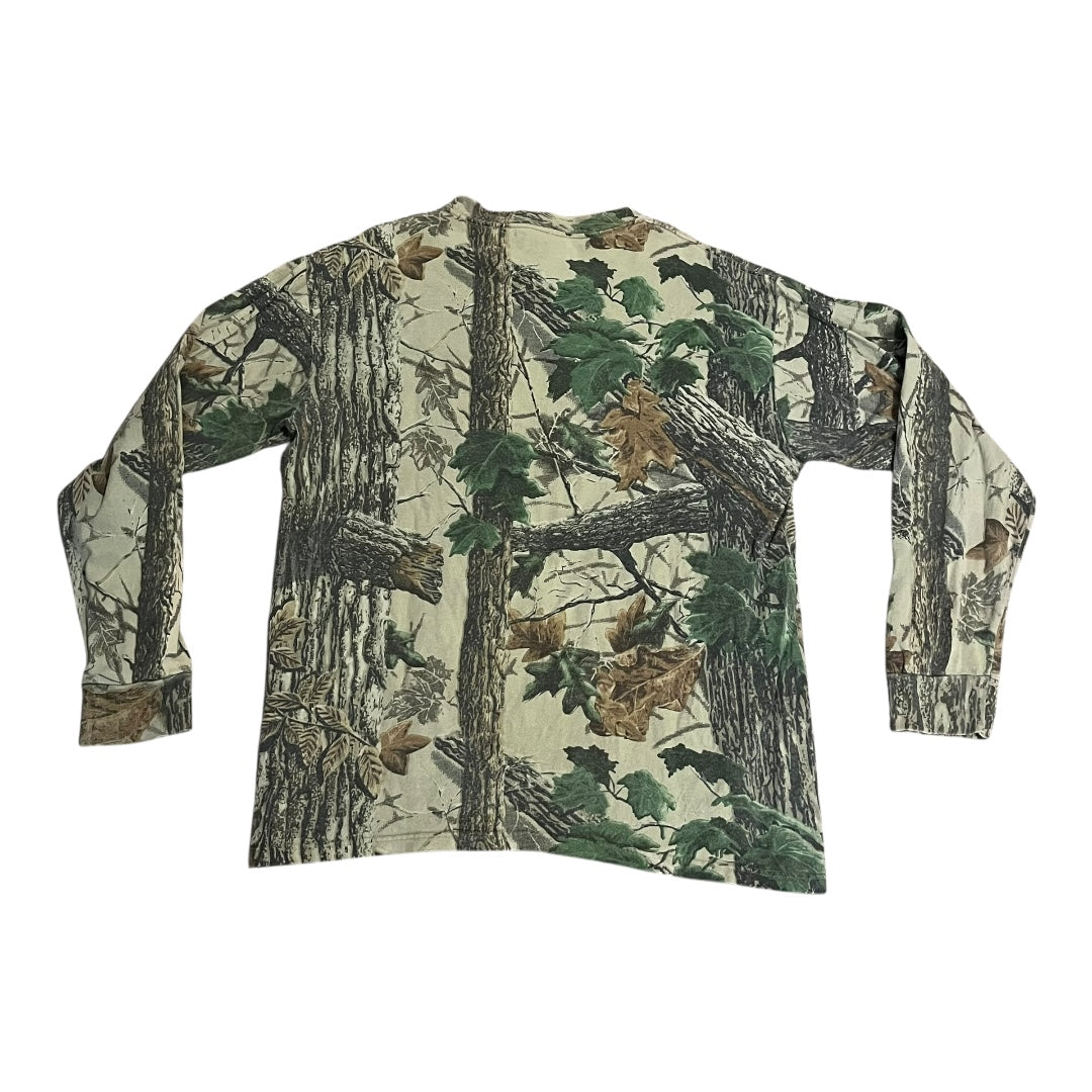 VINTAGE Wrangler Hunting Camo Long Sleeve T Shirt (XL)
