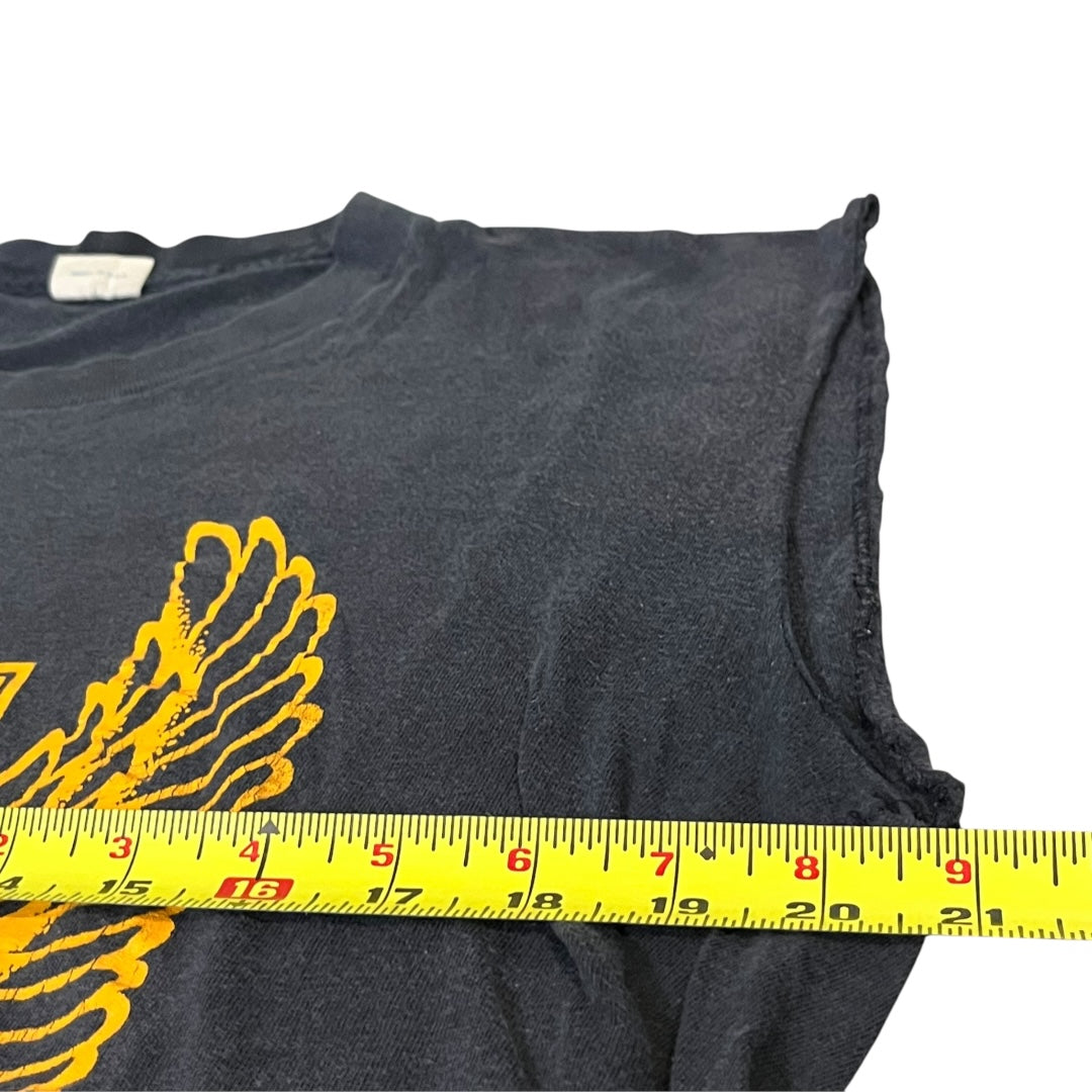 VINTAGE Harley Davidson Eagle Logo Cut Off T Shirt (Large)