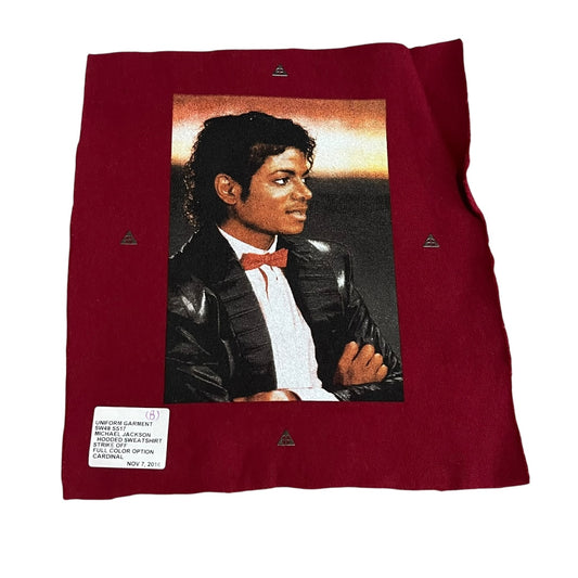 Supreme x Michael Jackson Test Print Fabric Swatch (Cardinal)