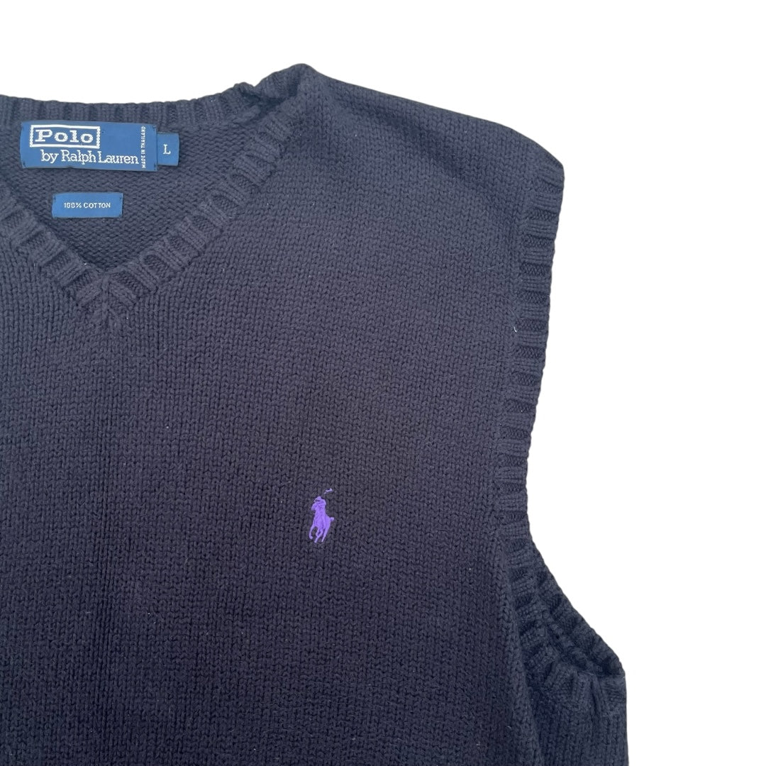 VINTAGE Polo Ralph Lauren Knit Golfer Vest (Large)