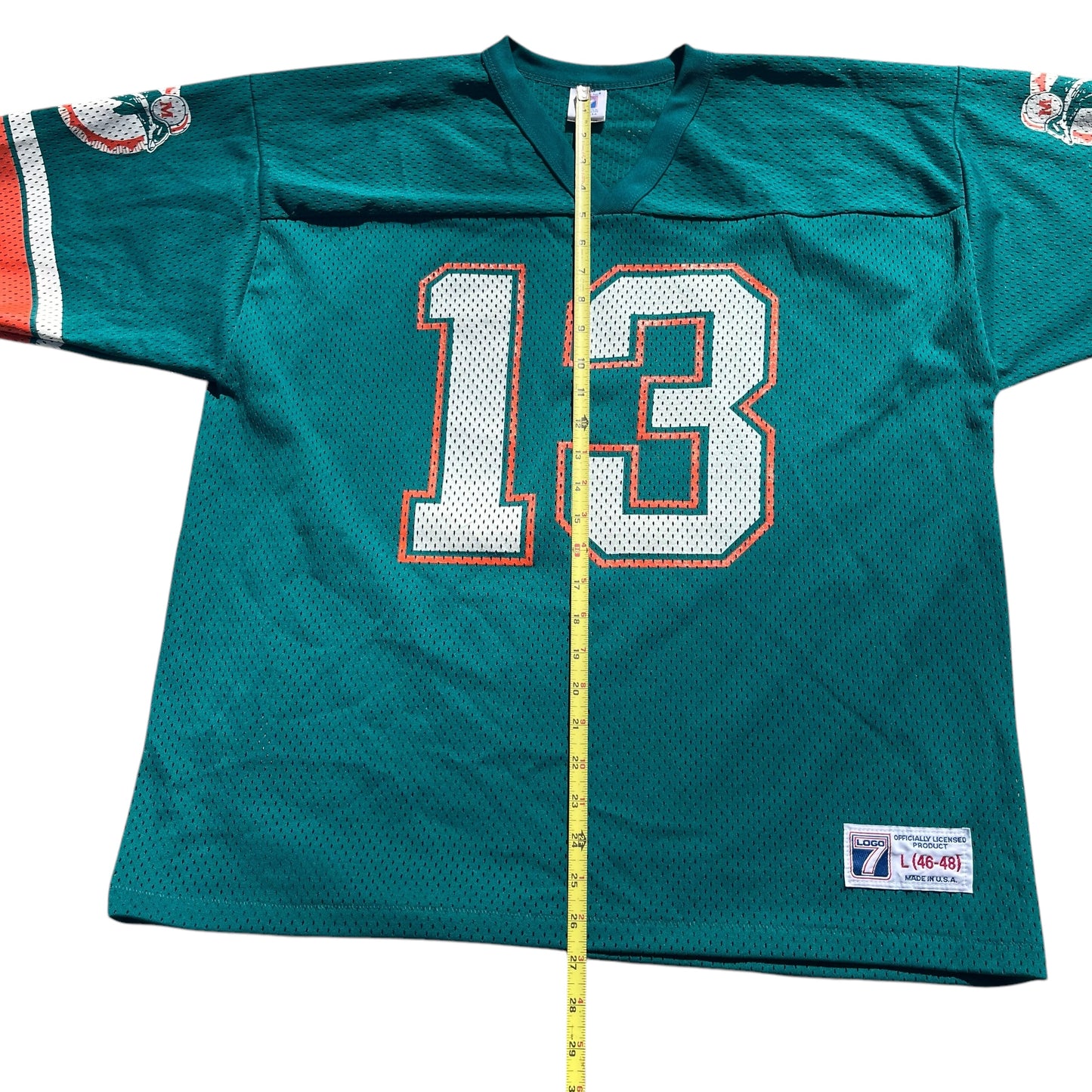 VINTAGE 7 Logo Miami Dolphins Dan Marino Mesh Jersey (Large)
