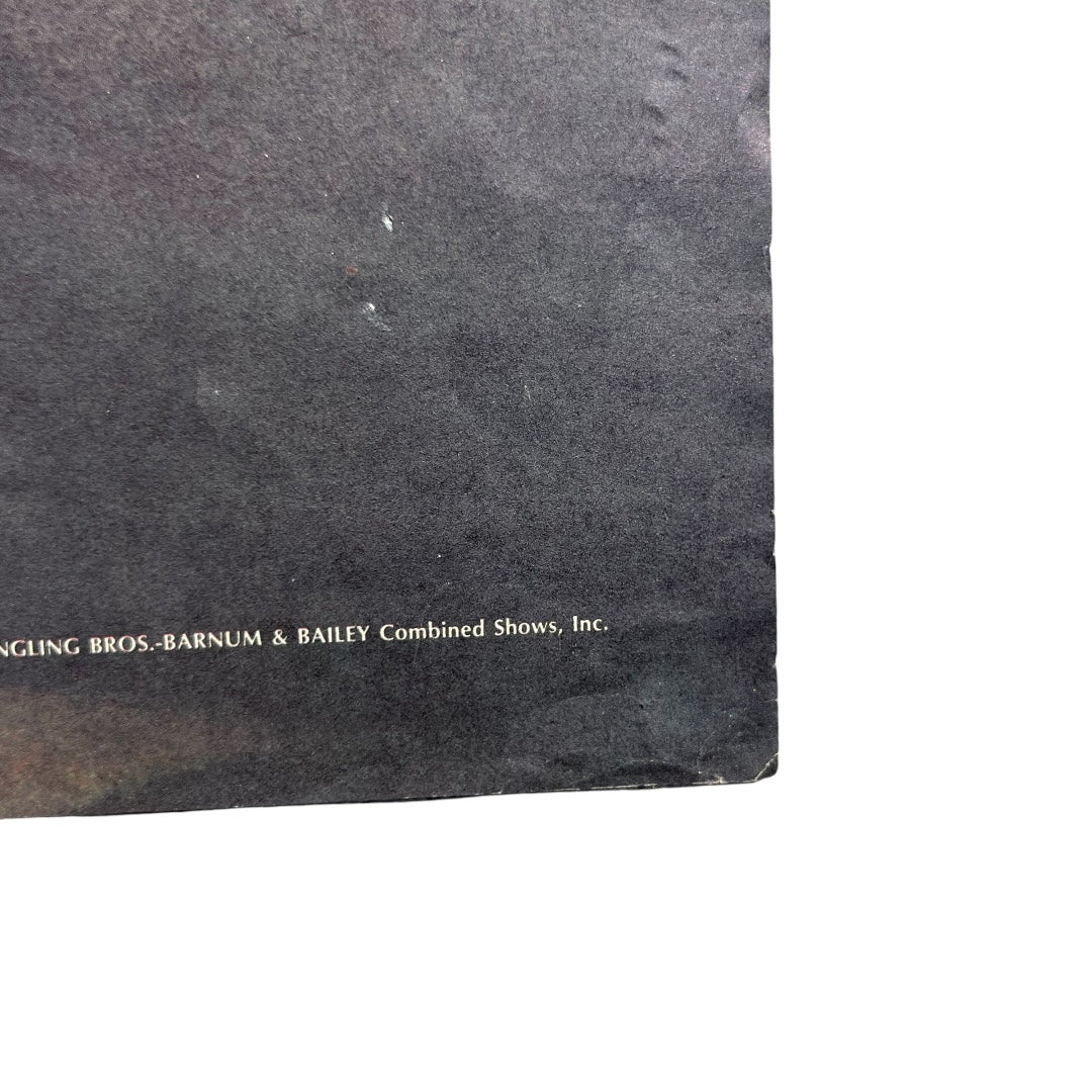 VINTAGE 1970s Ringling Bros Poster (13x34)