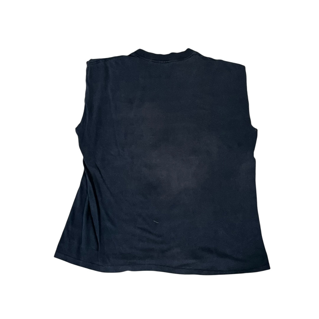 VINTAGE Harley Davidson Eagle Logo Cut Off T Shirt (Large)