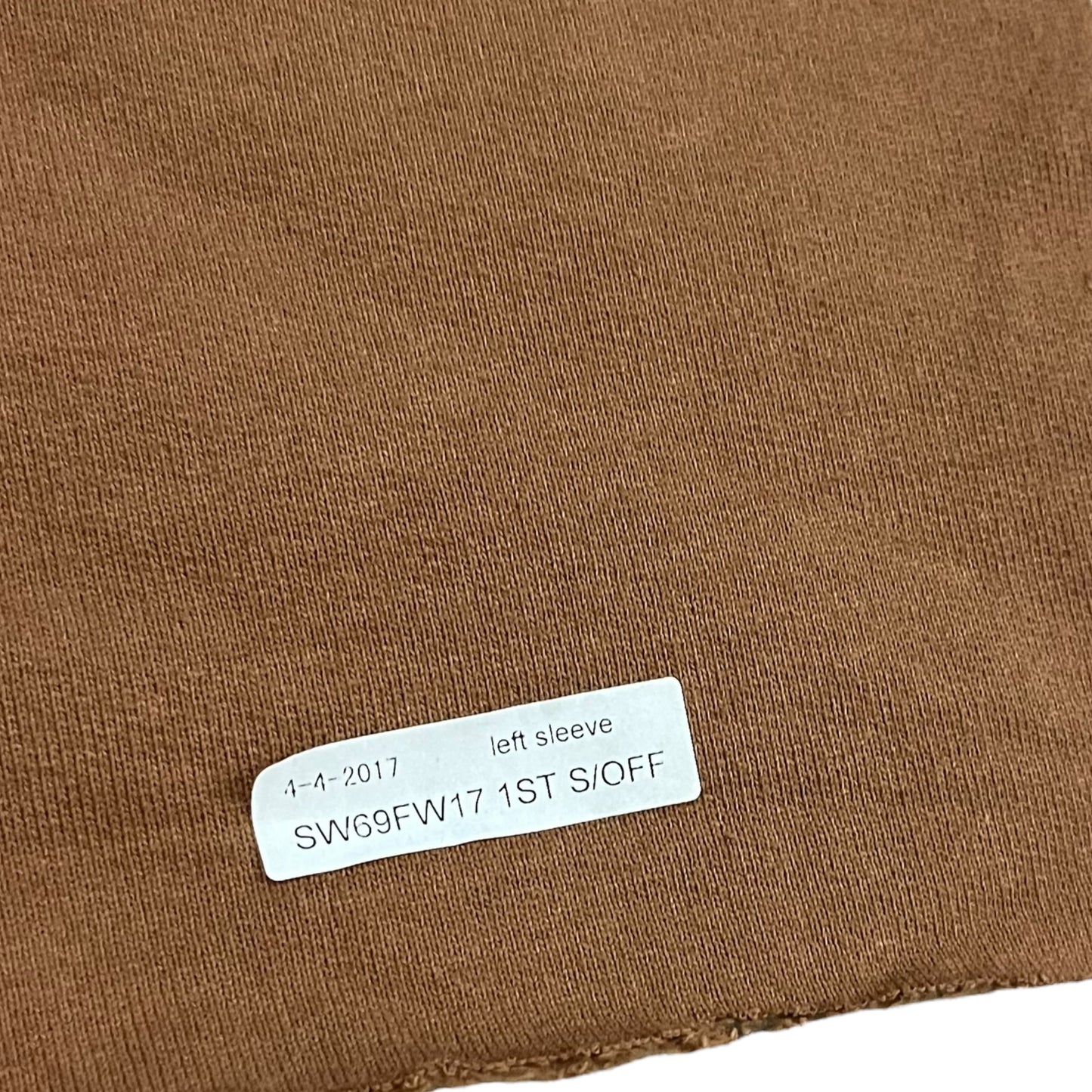 Supreme Menace Test Print Fabric Swatch (Brown)
