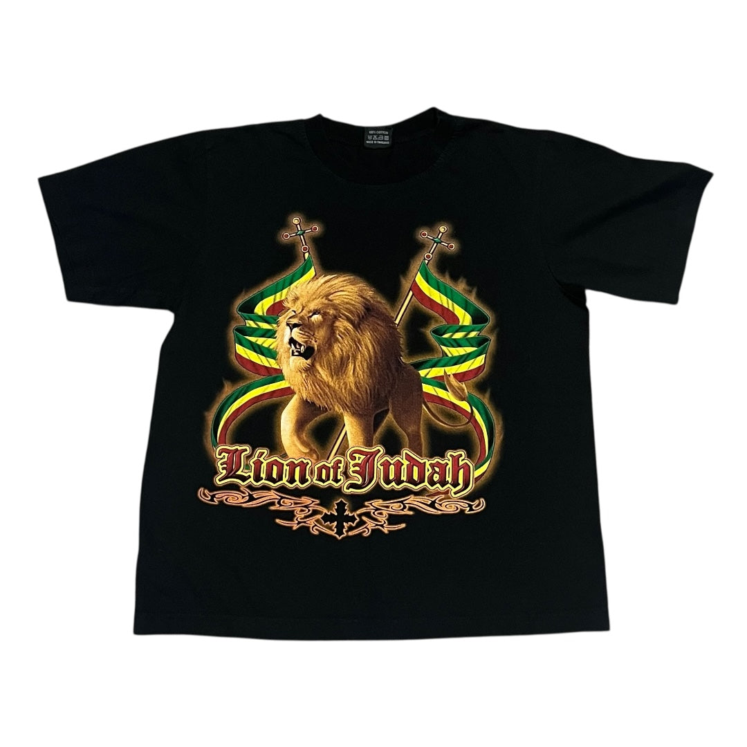 VINTAGE Lion of Judah Double-Sided T Shirt (Medium)