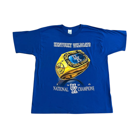 VINTAGE 1995 University of Kentucky Wildcats Ring T Shirt (XL)