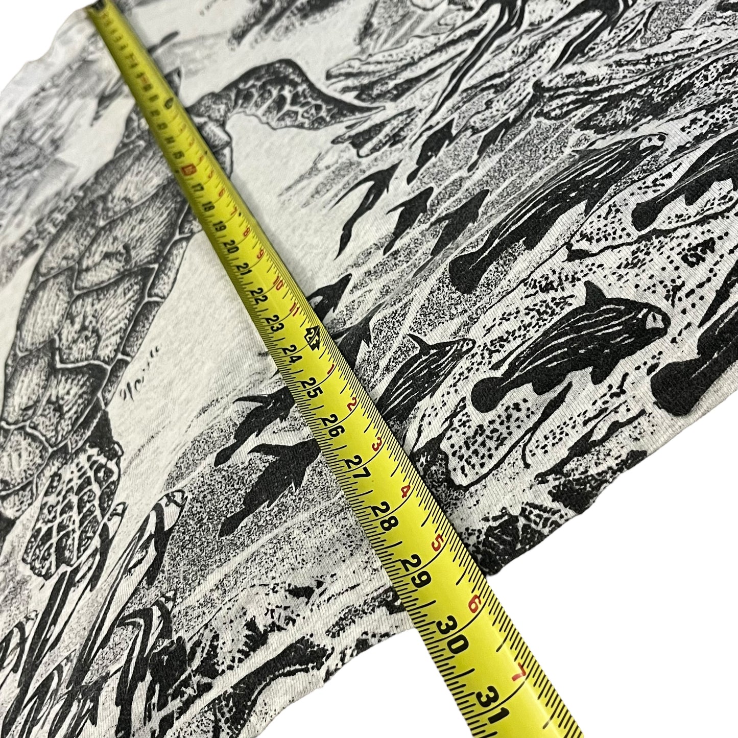 VINTAGE Treasure Island Turtles AOP T Shirt (XL)