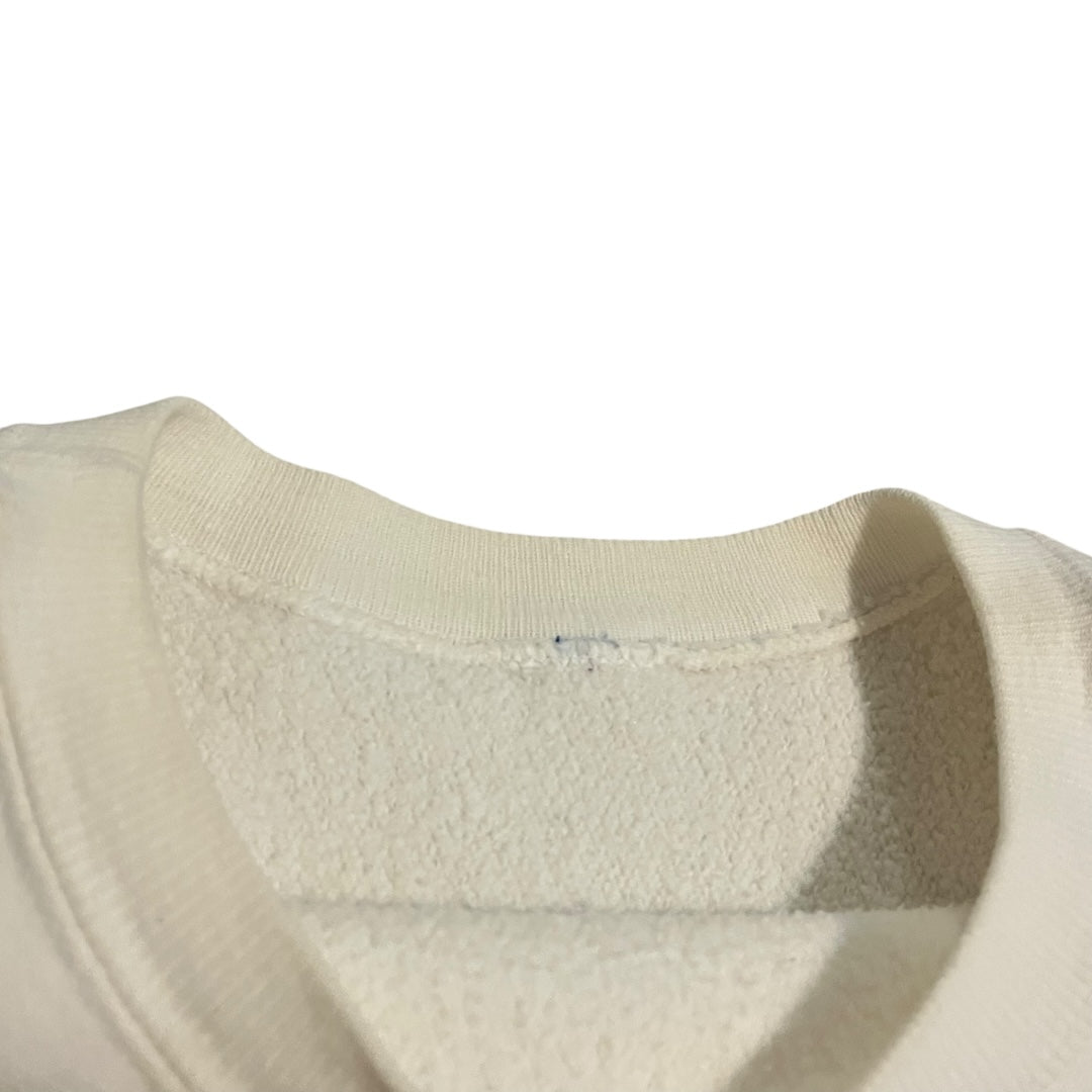 VINTAGE 1990s Champion Reverse Weave Logo Sweatshirt - White (XL)