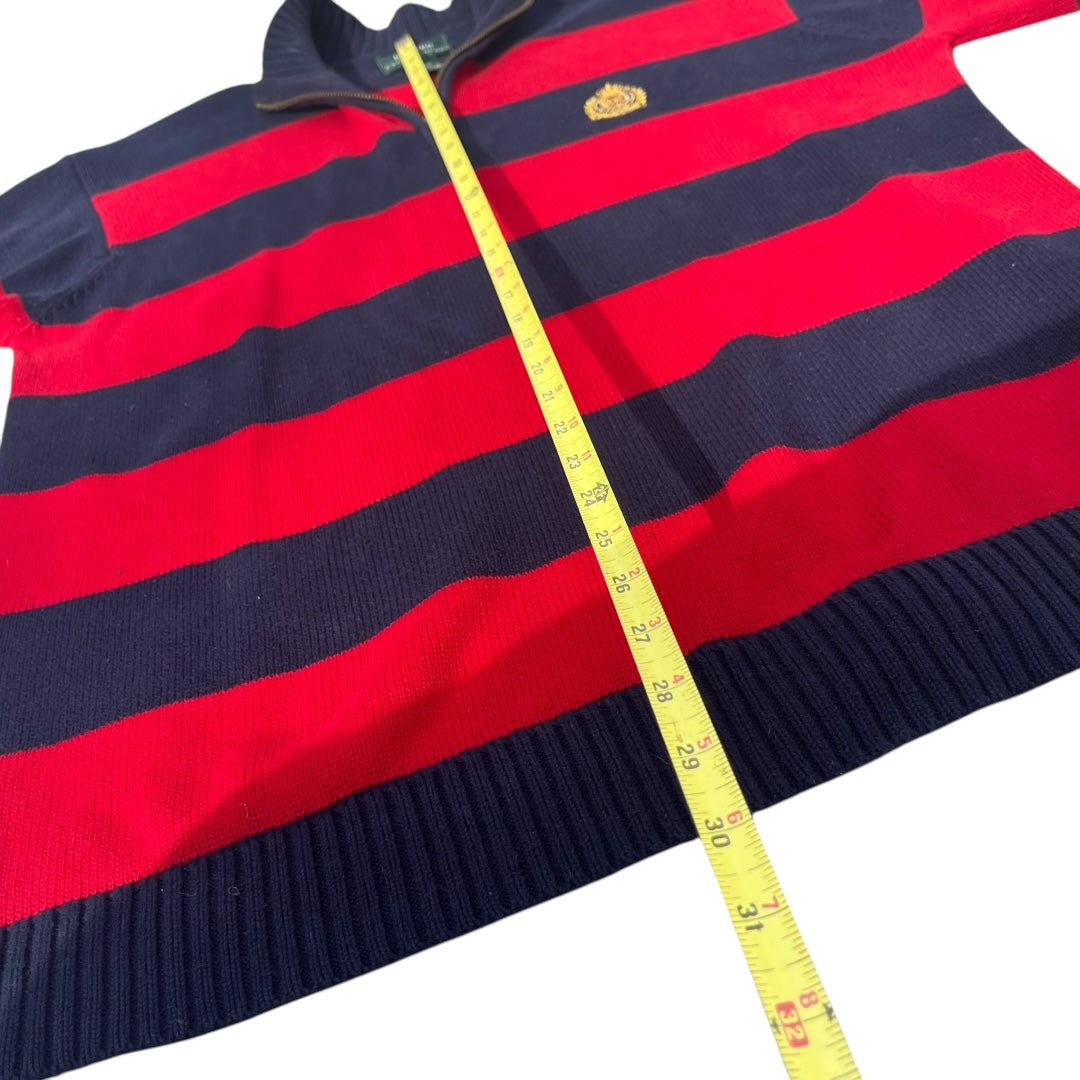 VINTAGE Lauren Ralph Lauren Quarter Zip Knit Sweater (Medium)