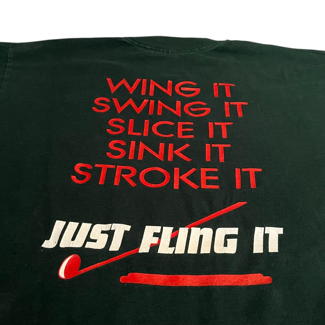 VINTAGE 1993 Alpha Chi Omega Frisbee Fling Longsleeve T Shirt (XL)