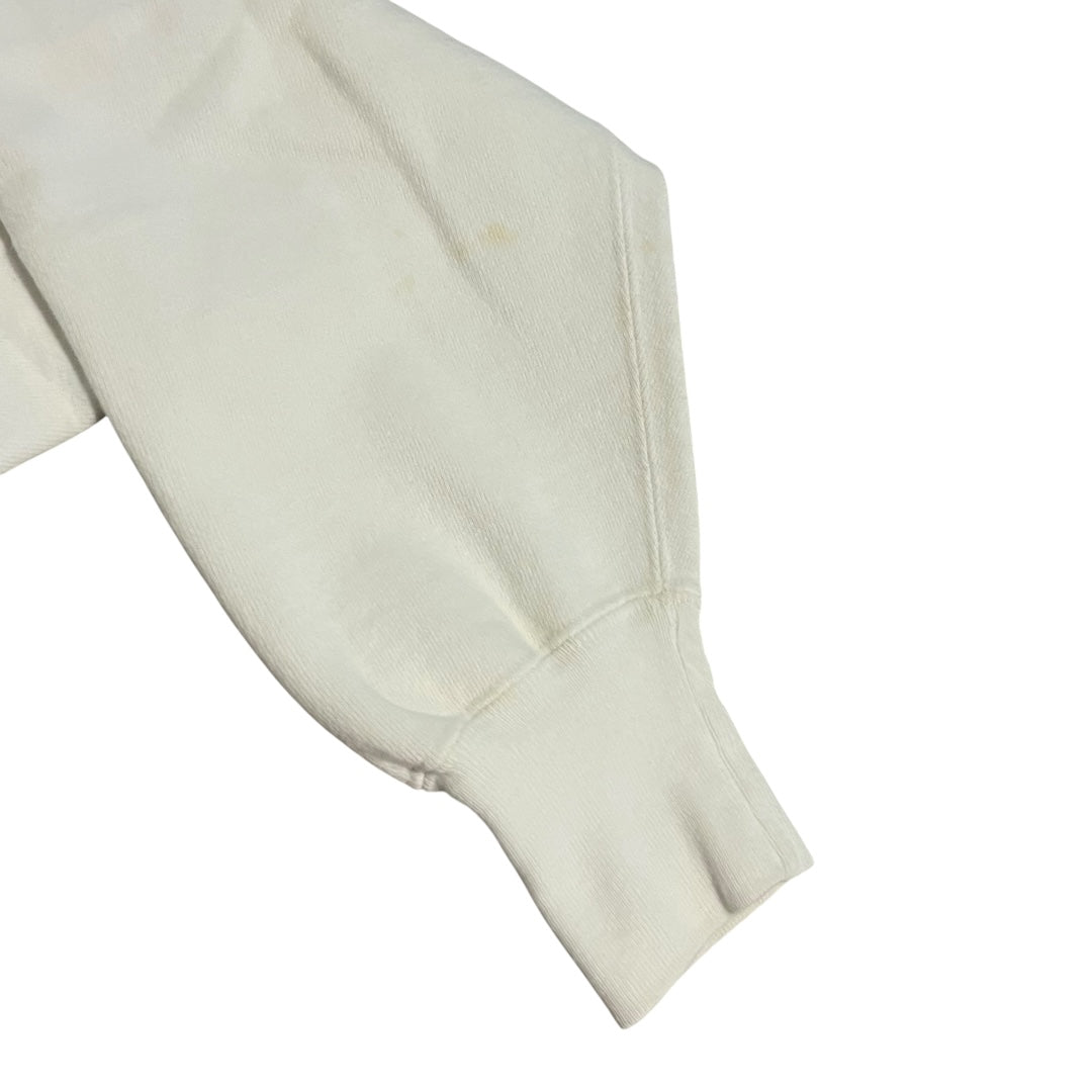 VINTAGE 1990s Champion Reverse Weave Logo Sweatshirt - White (XL)
