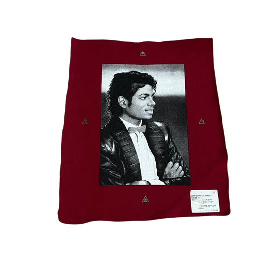 Supreme x Michael Jackson Test Print Fabric Swatch (Cardinal #2)
