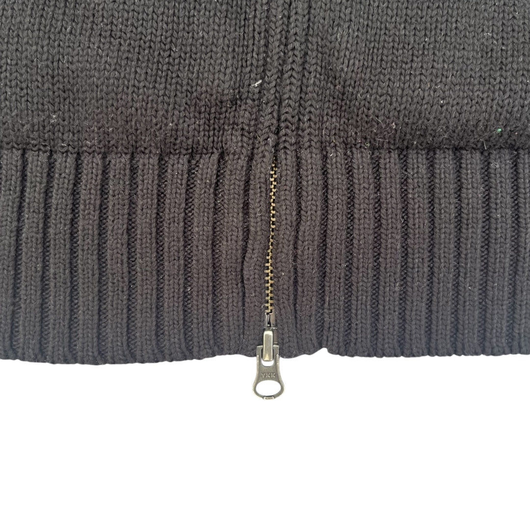 VINTAGE Polo Ralph Lauren Zip Up Knit Sweater (Large)