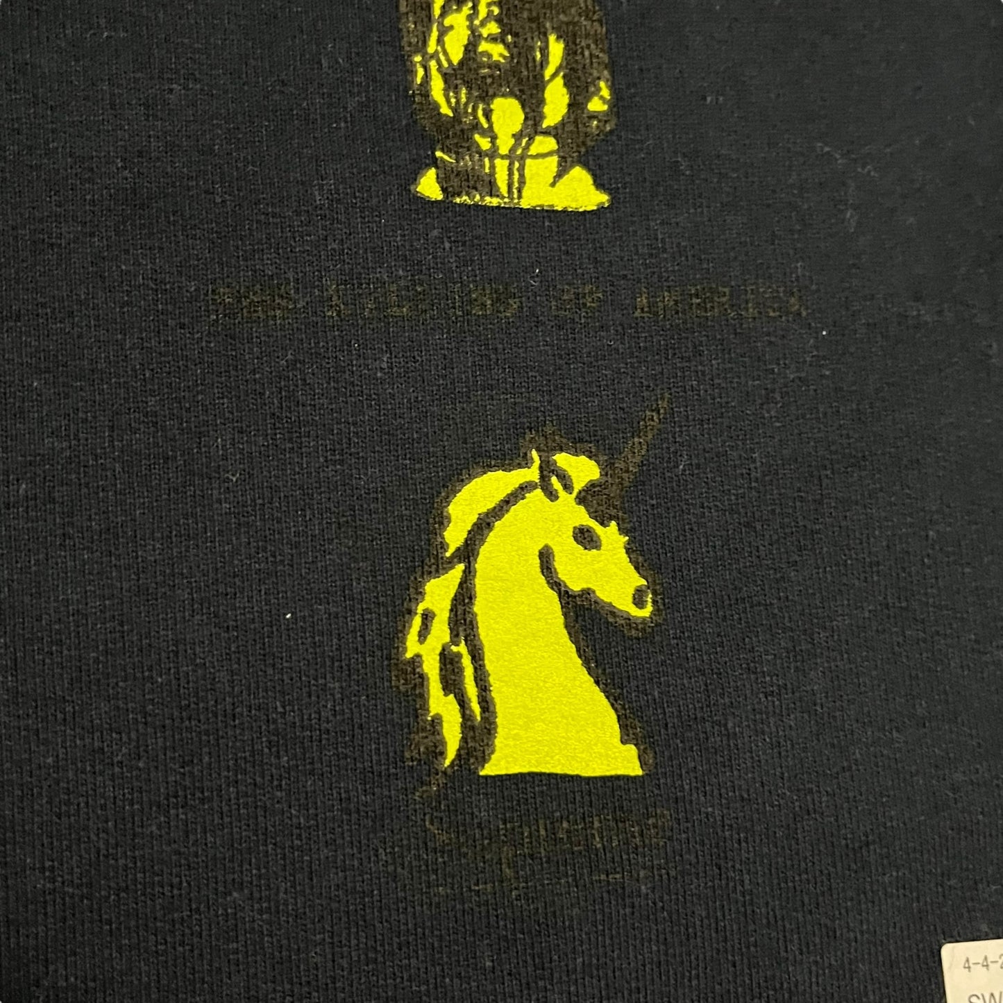 Supreme Menace Test Print Fabric Swatch ( Navy / Right )