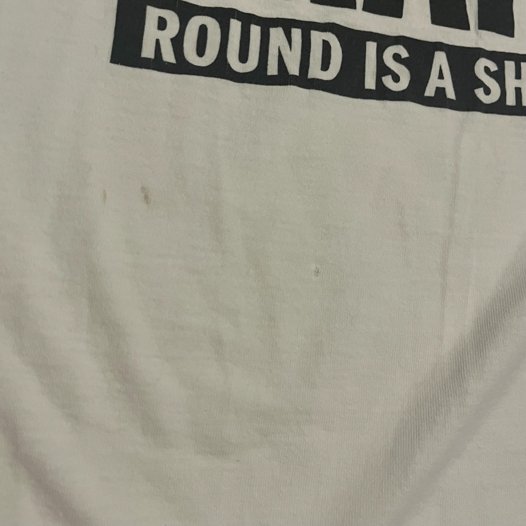 VINTAGE Round Is a Shape T Shirt (XL)