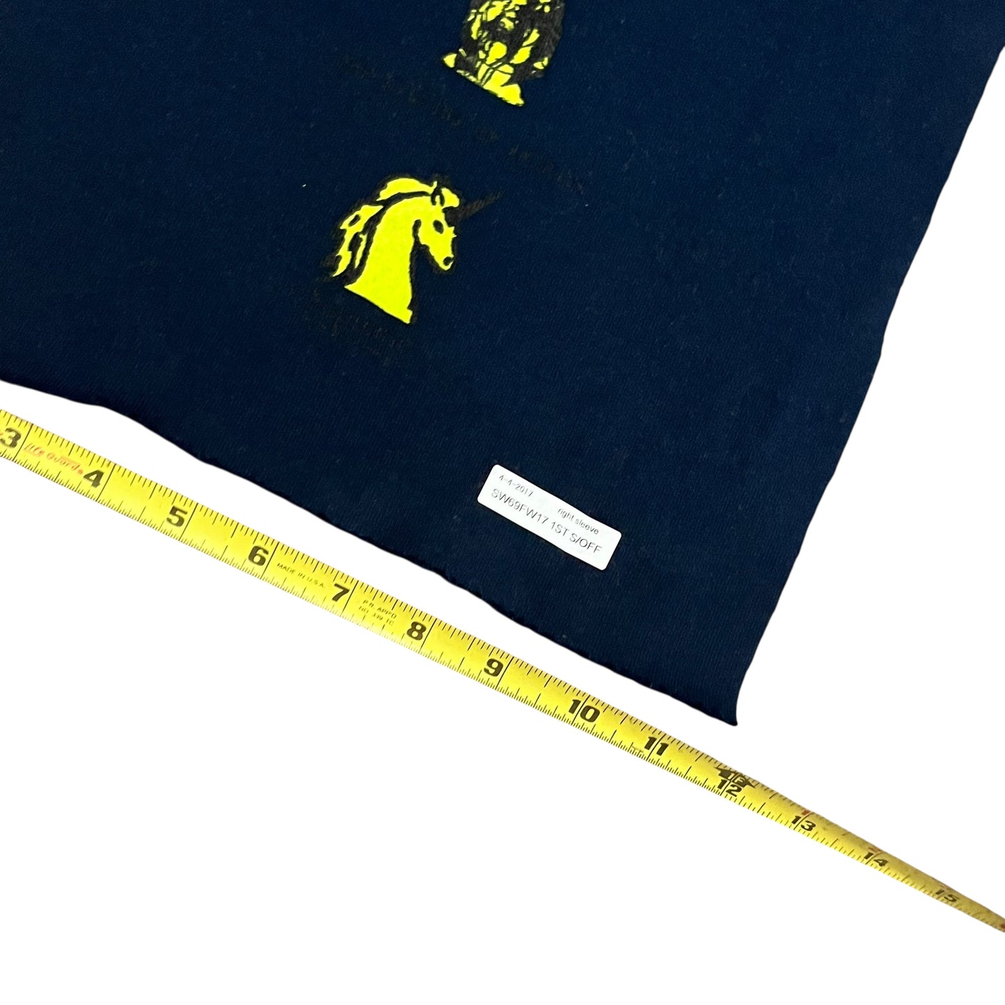 Supreme Menace Test Print Fabric Swatch ( Navy / Right )