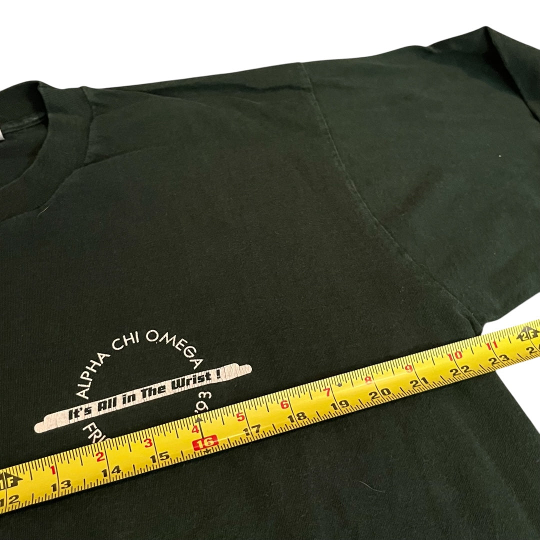 VINTAGE 1993 Alpha Chi Omega Frisbee Fling Longsleeve T Shirt (XL)