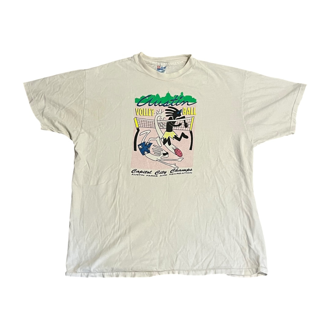 VINTAGE Austin Texas Parks & Rec Volleyball T Shirt (XL)