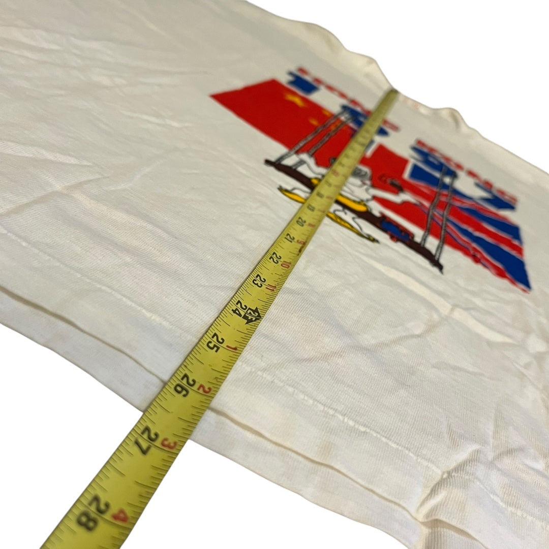 VINTAGE UK Hong Kong 1/2 Sleeve T Shirt (Large)