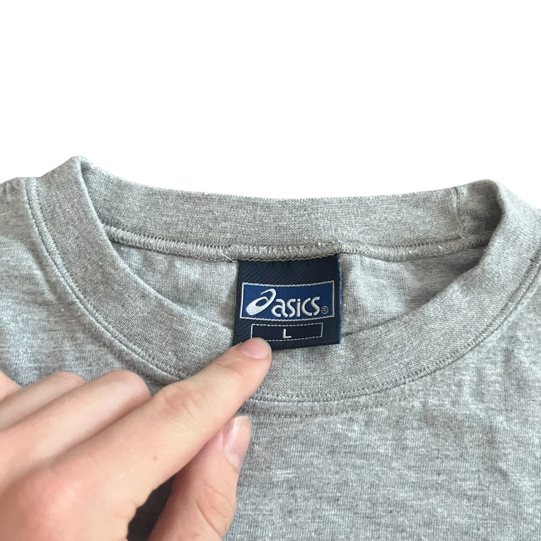 VINTAGE Asics Retro Logo T Shirt (Large)