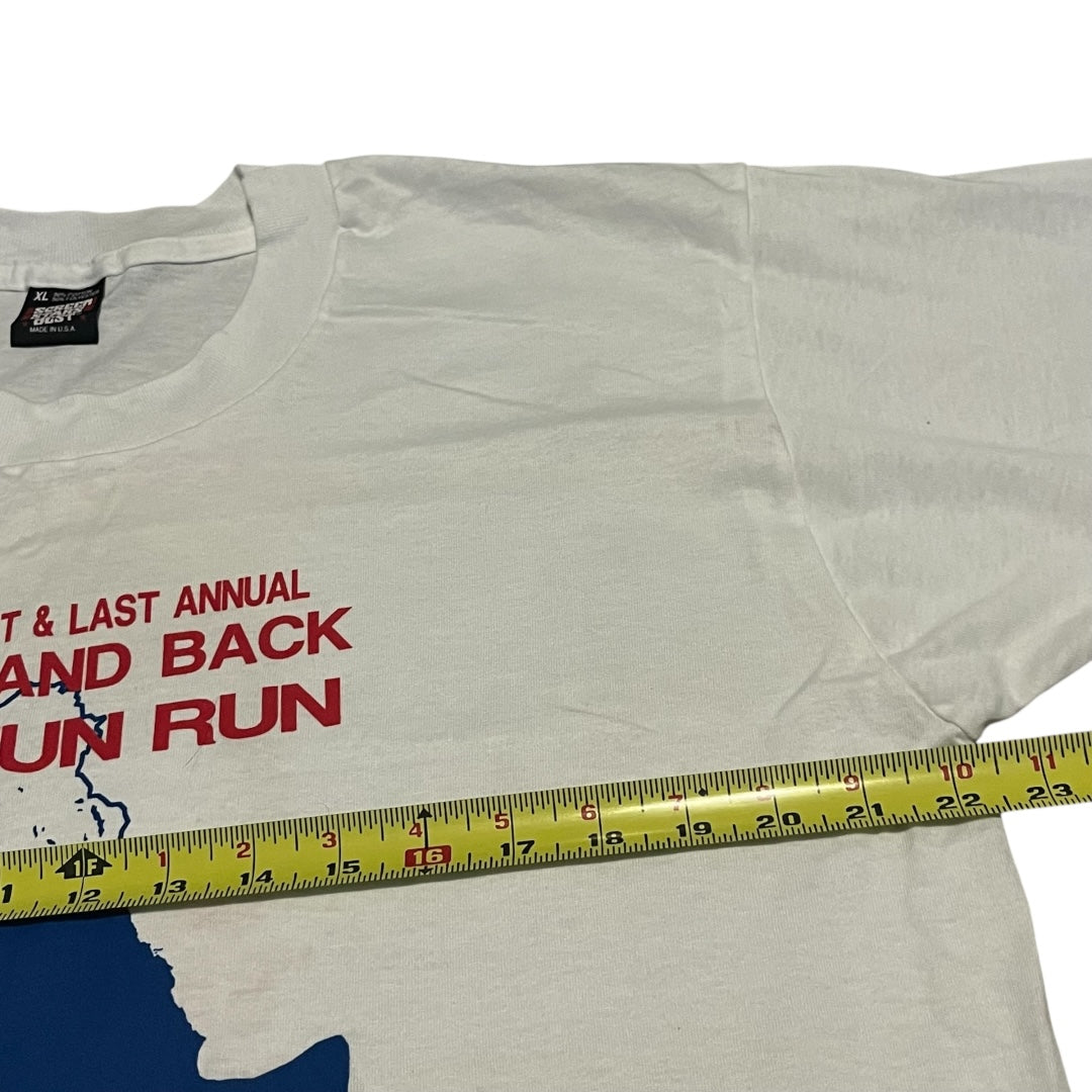VINTAGE 1991 Iraq 5K Fun Run T Shirt (XL)