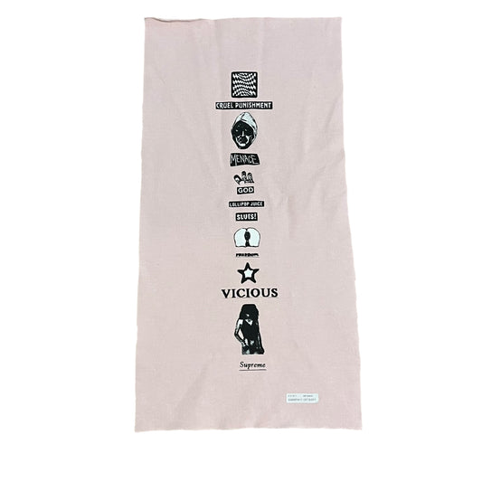 Supreme Menace Test Print Fabric Swatch ( Light Pink / Left )