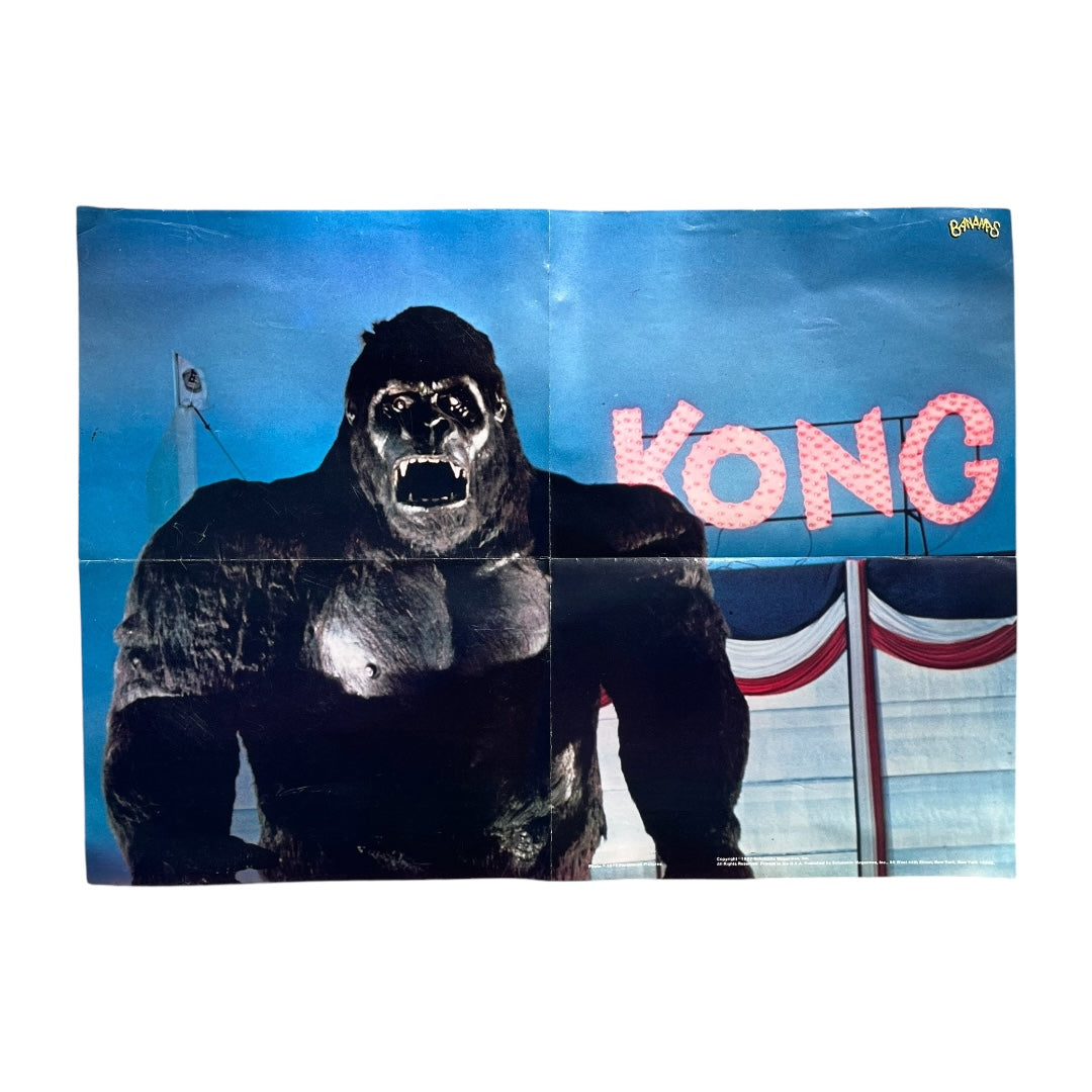 VINTAGE 1977 Bananas Magazine King Kong Poster (15.5x21)