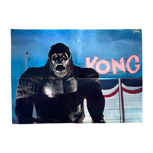 VINTAGE 1977 Bananas Magazine King Kong Poster (15.5x21)