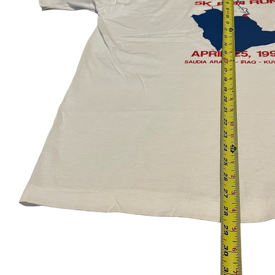 VINTAGE 1991 Iraq 5K Fun Run T Shirt (XL)