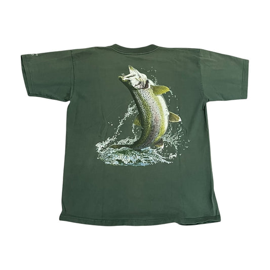 VINTAGE Al Agnew Fishing Pocket T Shirt (Large)