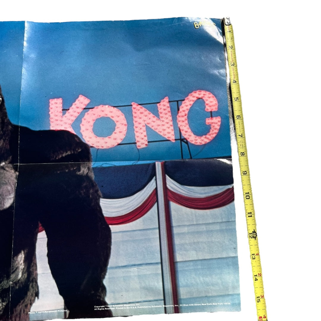 VINTAGE 1977 Bananas Magazine King Kong Poster (15.5x21)