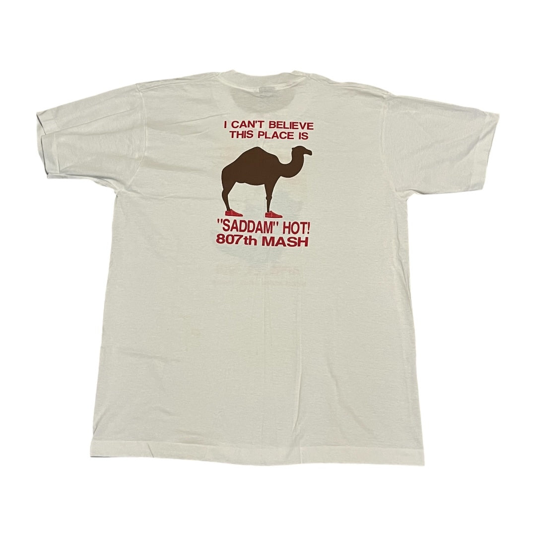 VINTAGE 1991 Iraq 5K Fun Run T Shirt (XL)