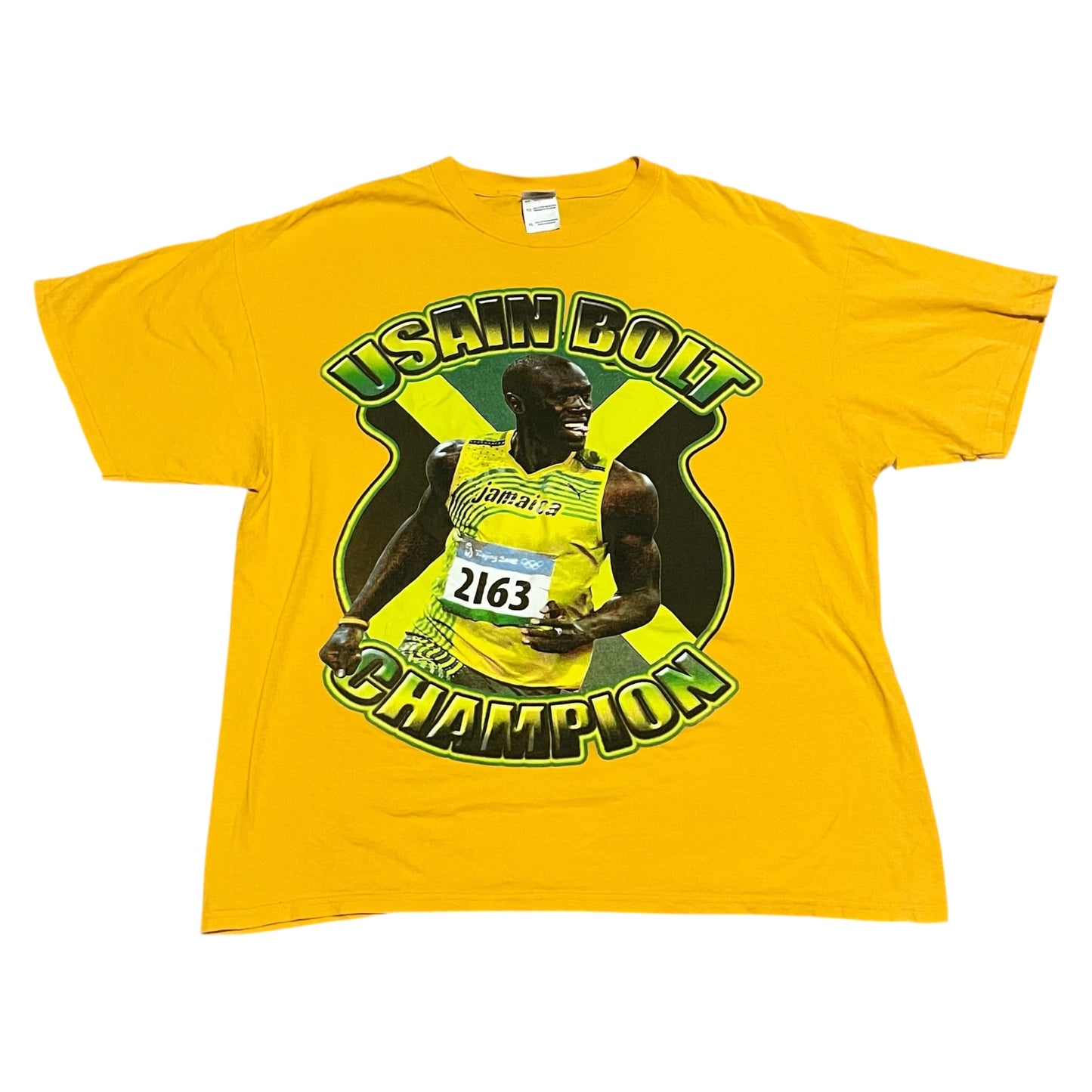 VINTAGE-ish Usain Bolt T Shirt (XL)